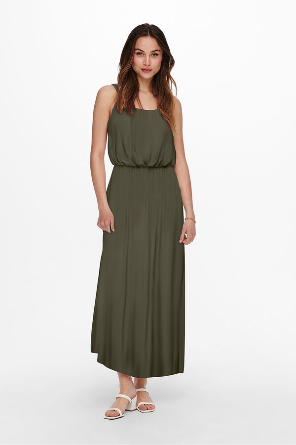 Only Langes einfarbiges Kleid mit Print