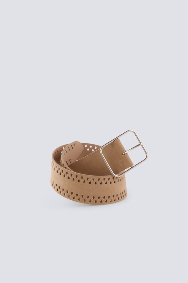 Springfield Suede wide belt brown