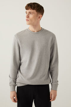 Springfield Z&aacute;rt nyak&uacute; sima pul&oacute;ver sz&uuml;rke