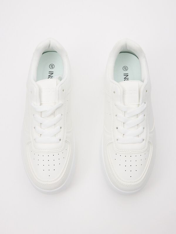 Inside T&eacute;nis informais plataforma  branco