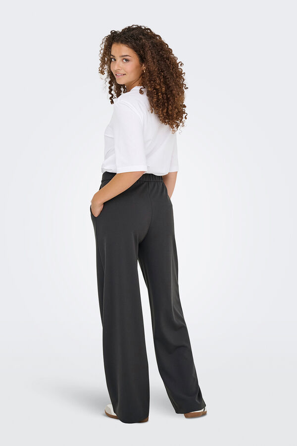 JDY Pantal&oacute;n recto pinzas gris