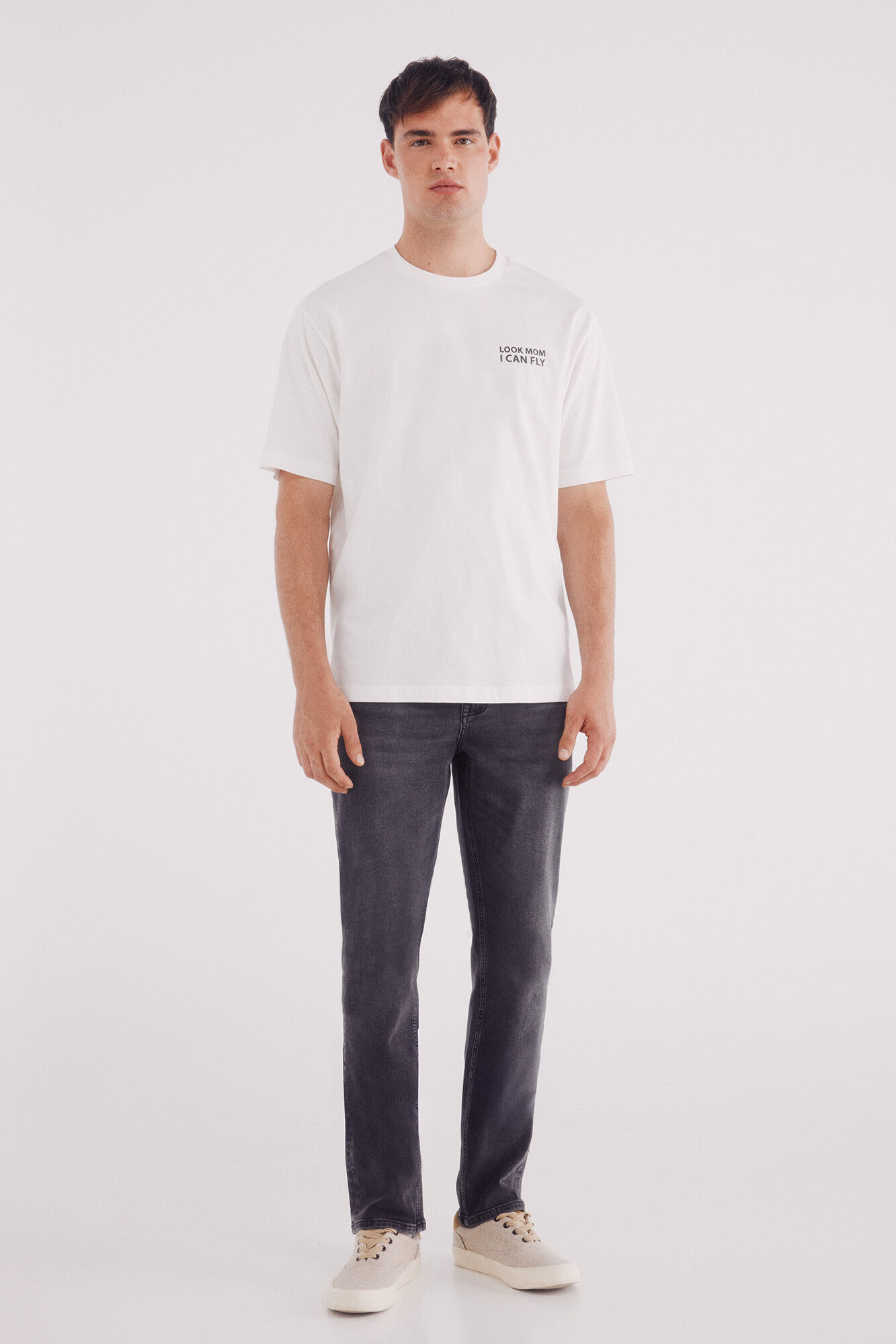 Springfield Dark gray slim fit jeans