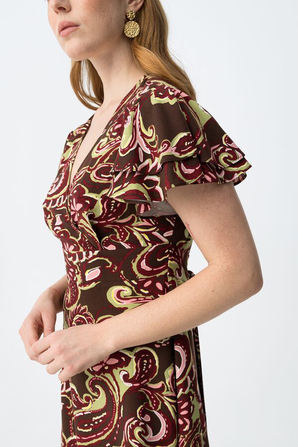 Tiffosi Short printed dress nude