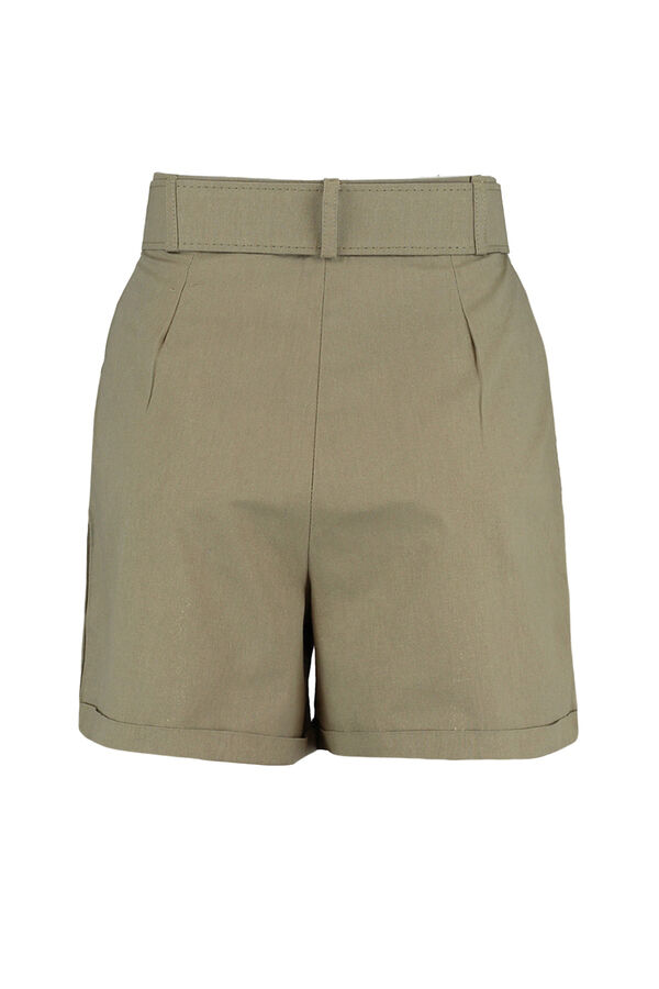 Trendyol Bermudas con botones kaki