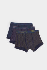 Springfield Pack 3 boxers micro lunares azul oscuro