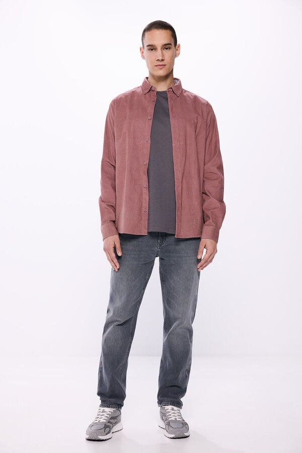 Springfield corduroy shirt bordeaux