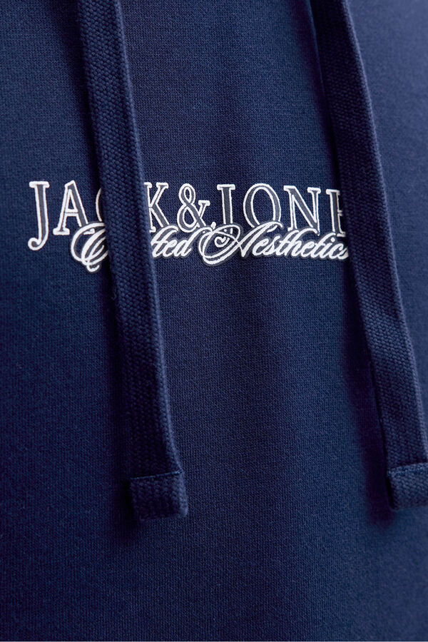 Jack & Jones Sudadera capucha logo azul