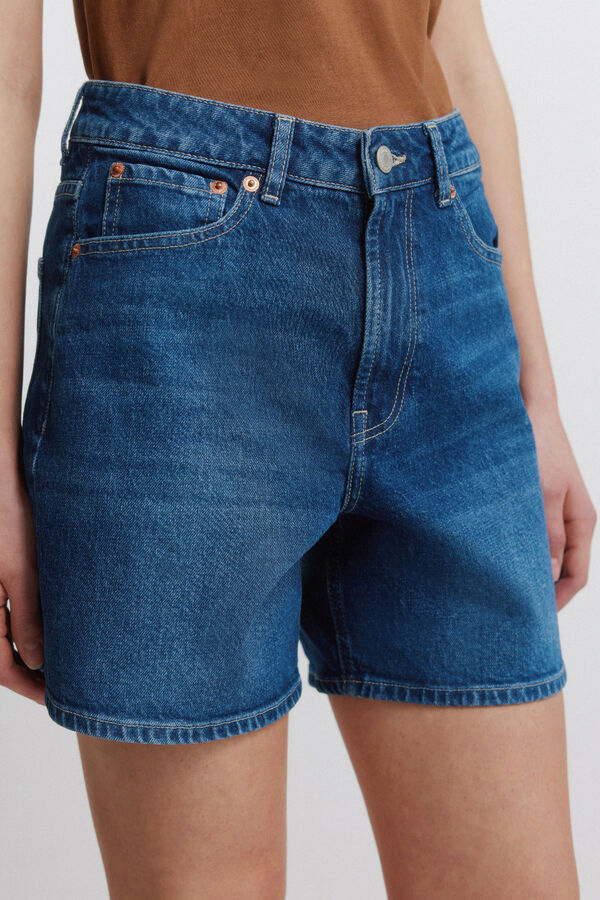 Springfield Bermuda en denim bleu