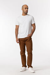 Springfield Leo comfort fit trousers brown