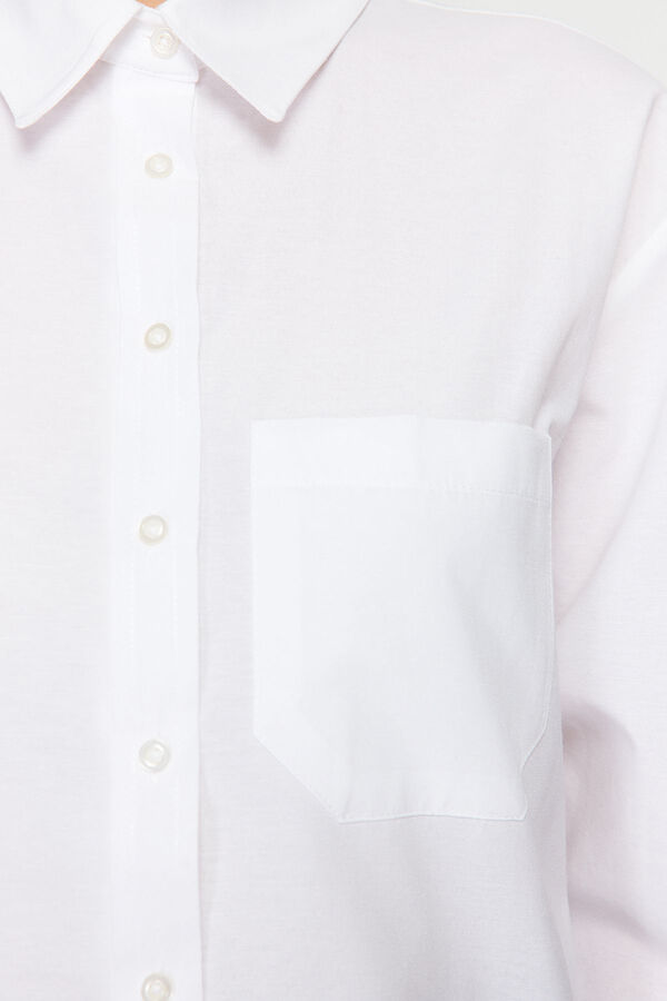 Trendyol Camisa algod&oacute;n blanco