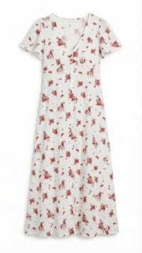 Springfield Embroidered Swiss midi dress