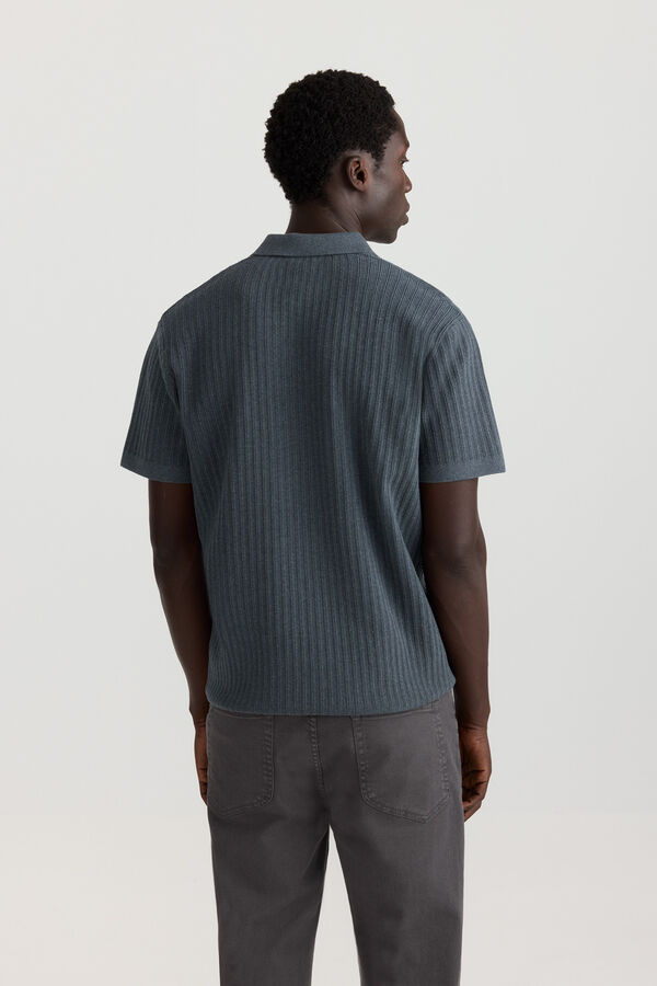 Springfield Vertical structure polo shirt blue