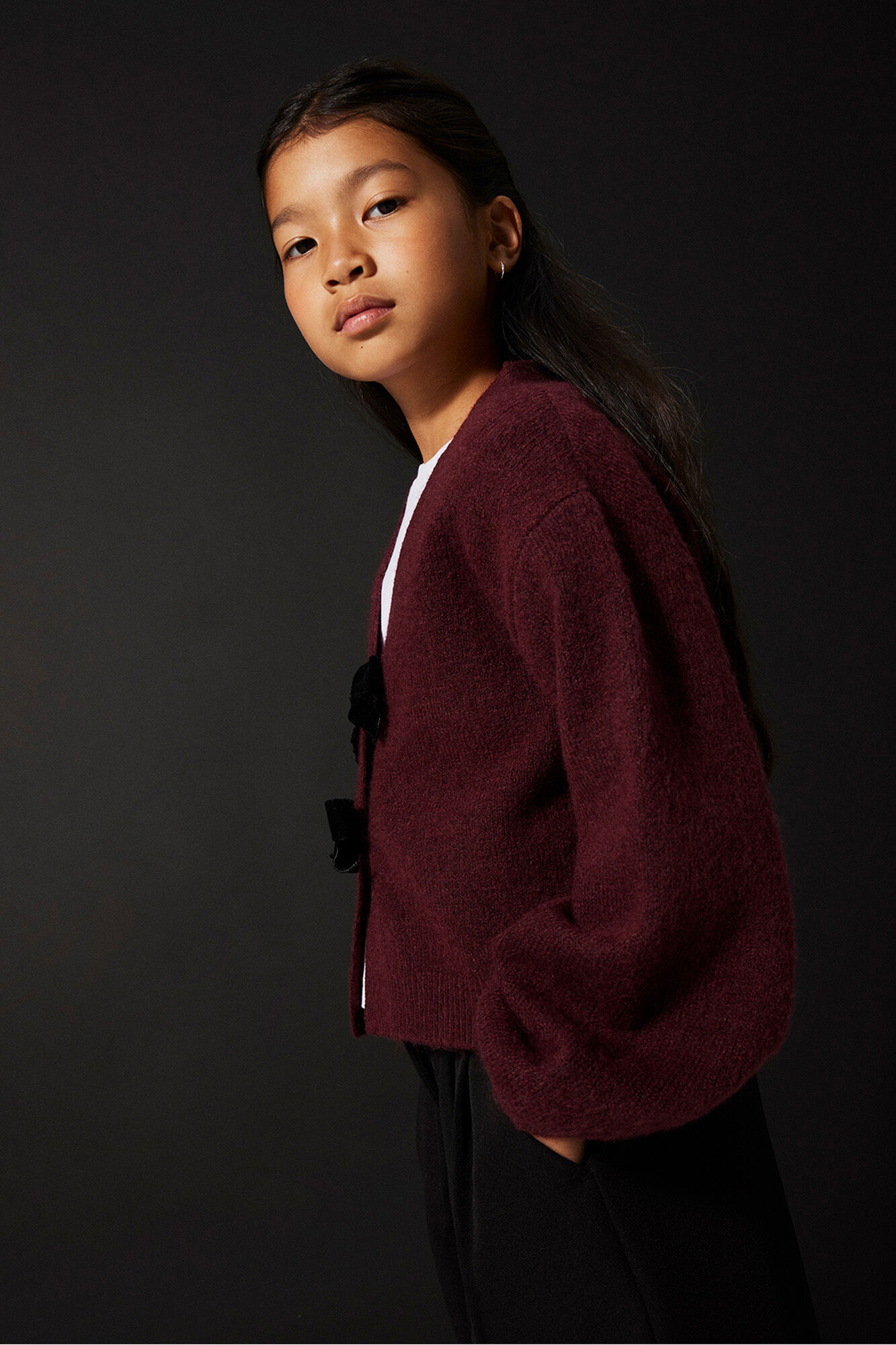 Name It Cardigan de la&ccedil;o para menina