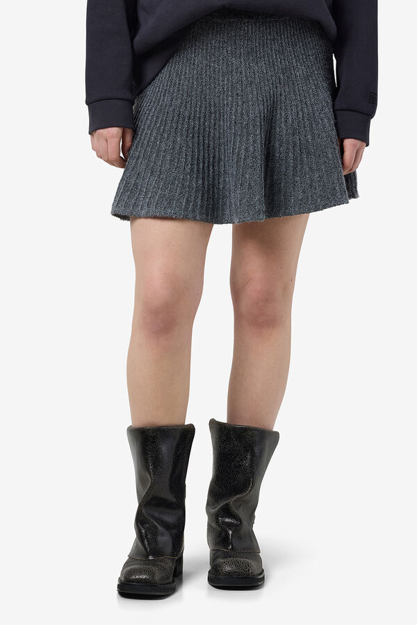 Noisy May Jersey-knit skirt grey