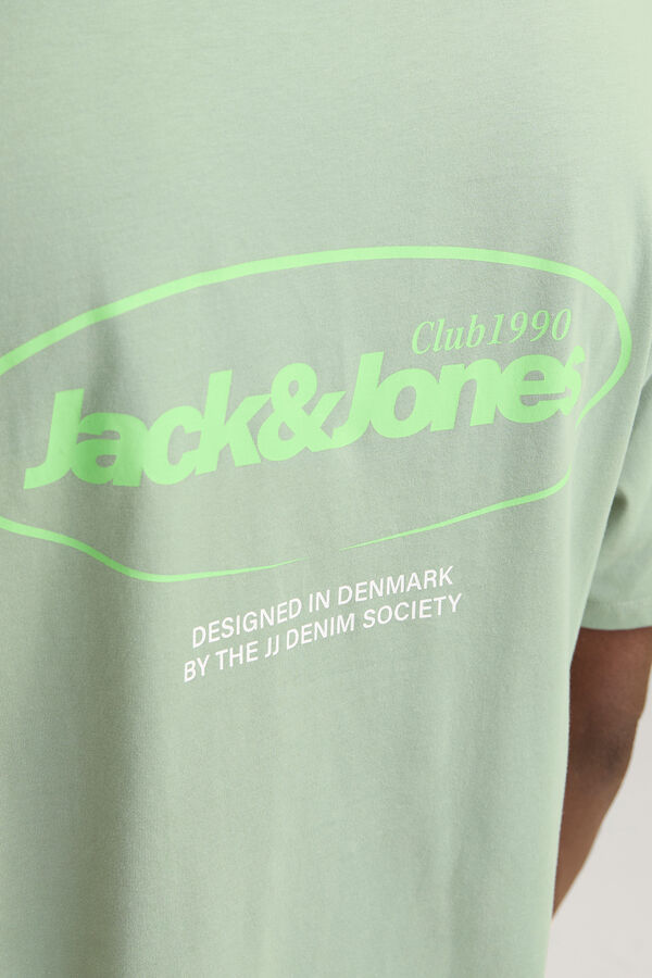 Jack & Jones T-shirt back print verde