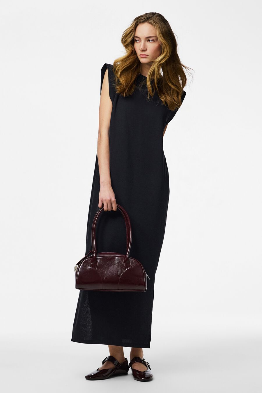 Vestido largo de algodón