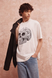 Springfield T-shirt gris Skull Mex