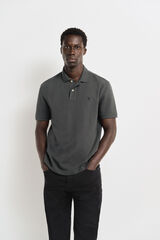 Springfield Regular fit basic piqué polo green