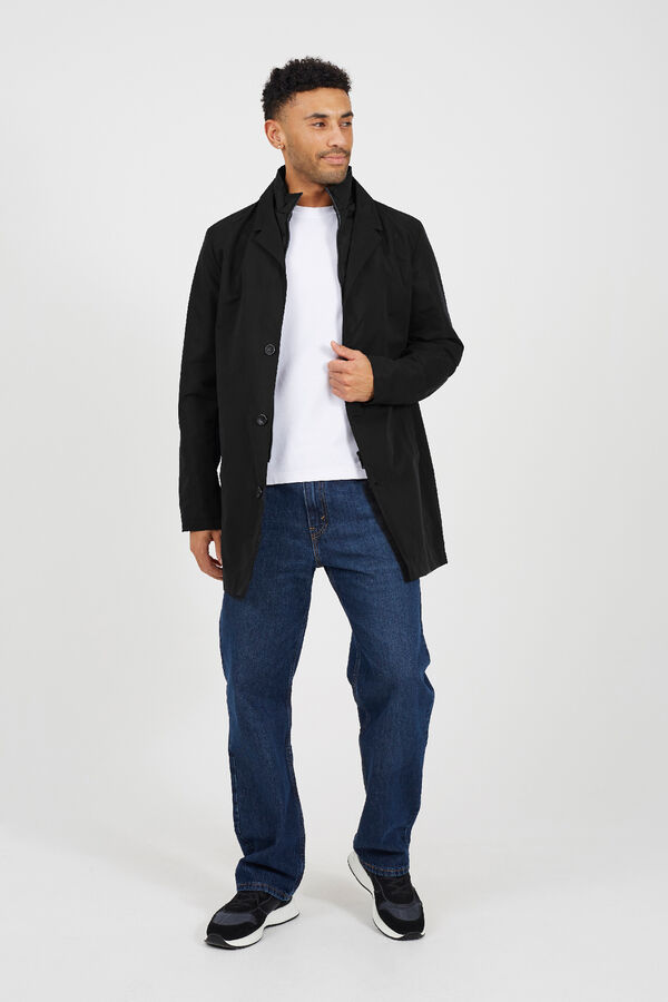 Brave Soul Double-layered coat black