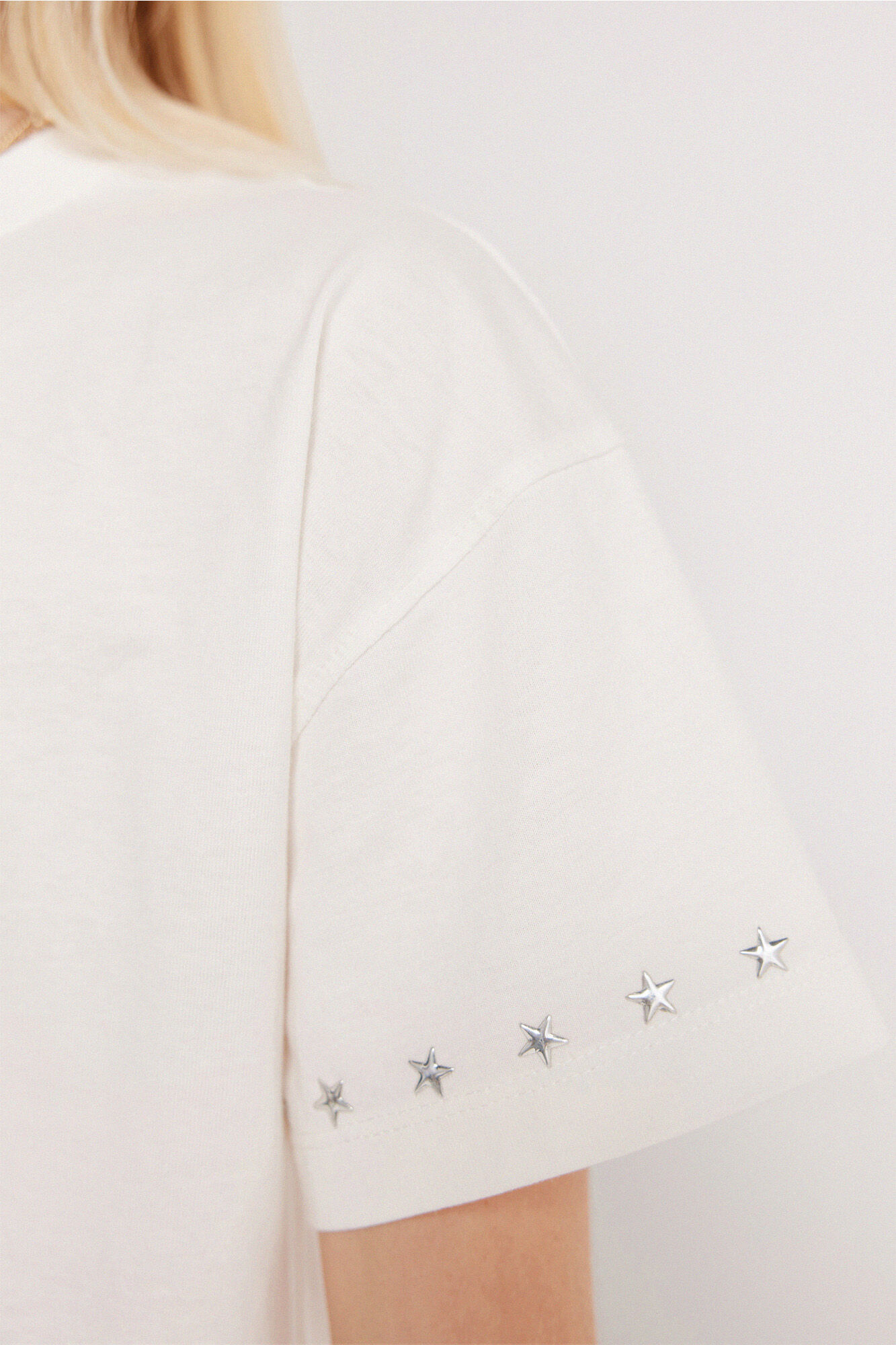 Springfield Kids Camiseta manga corta tachas ni&ntilde;a