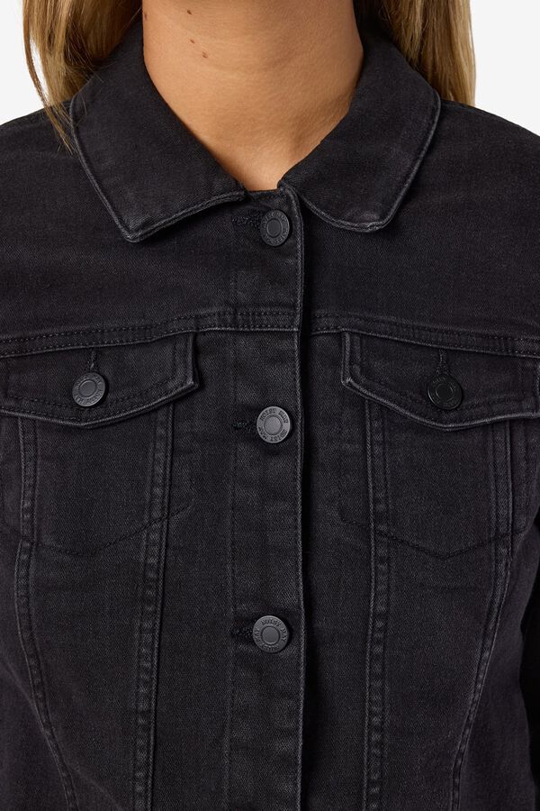 Noisy May Denim slim fit jacket black