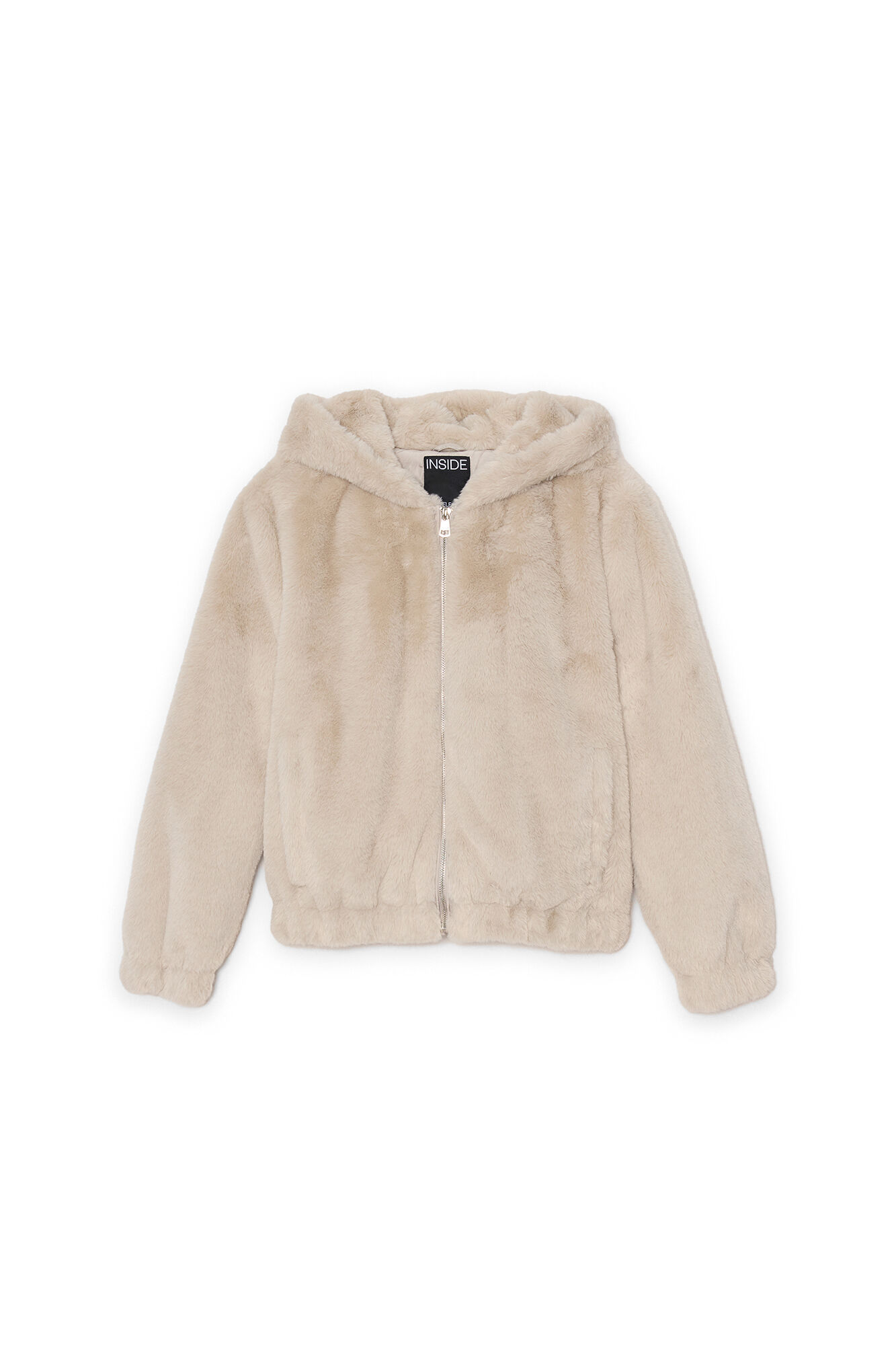 Inside Jacke Fell mit Kapuze