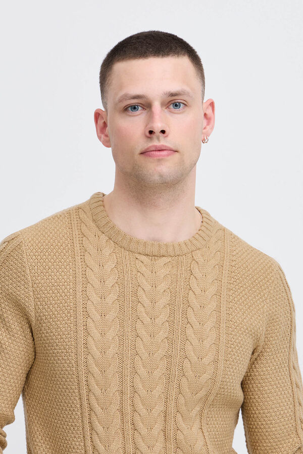 Blend Camisola de gola alta bege