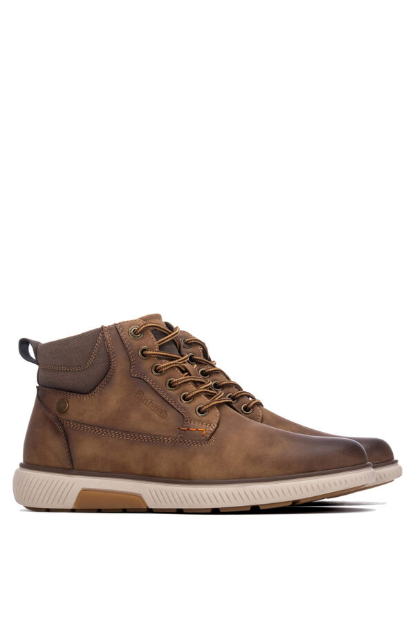 Refresh Brushed casual ankle boot nude