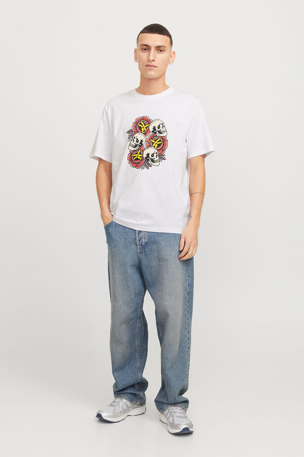 Jack & Jones Camiseta regular fit blanco