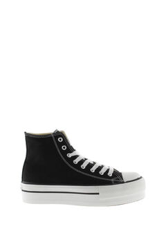 Victoria Zapatillas abotinadas de lona Victoria Tribu con doble plataforma