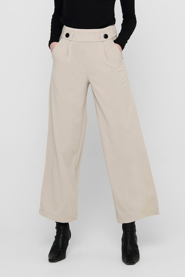 Springfield Long wide-fit trousers gray