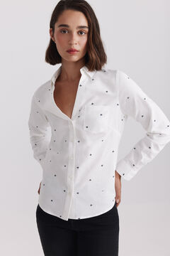Springfield Semi-open oxford shirt