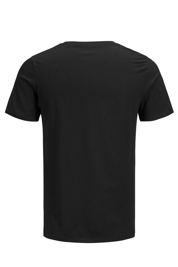 Springfield Kurzarm-Shirt Logo schwarz