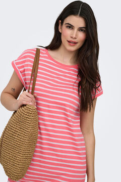 Only Vestido corto estampado rayas