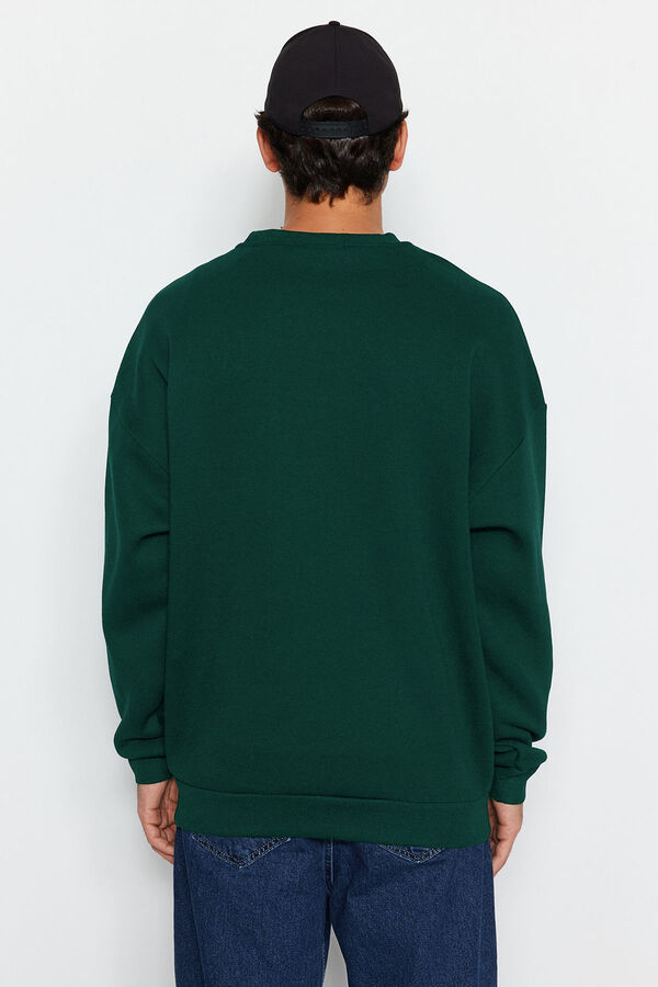 Trendyol Sweatshirt de gola redonda verde