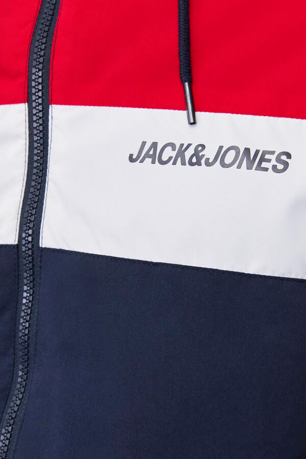 Jack & Jones Lightweight hooded jacket burgundy