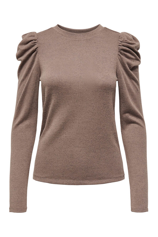 JDY Camiseta manga larga tostado