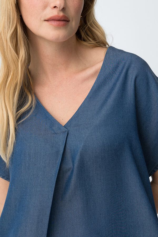 Tiffosi Blusa relaxed azul