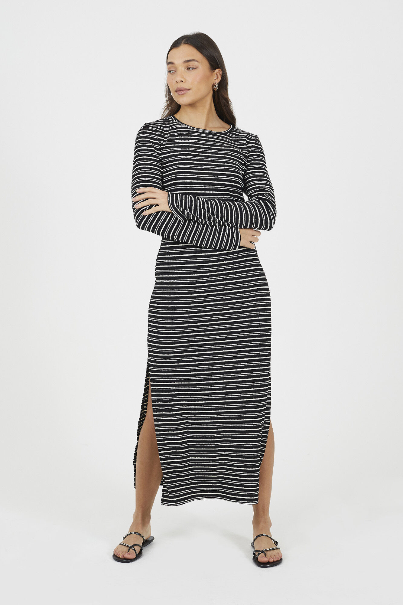 Brave Soul Vestido a rayas