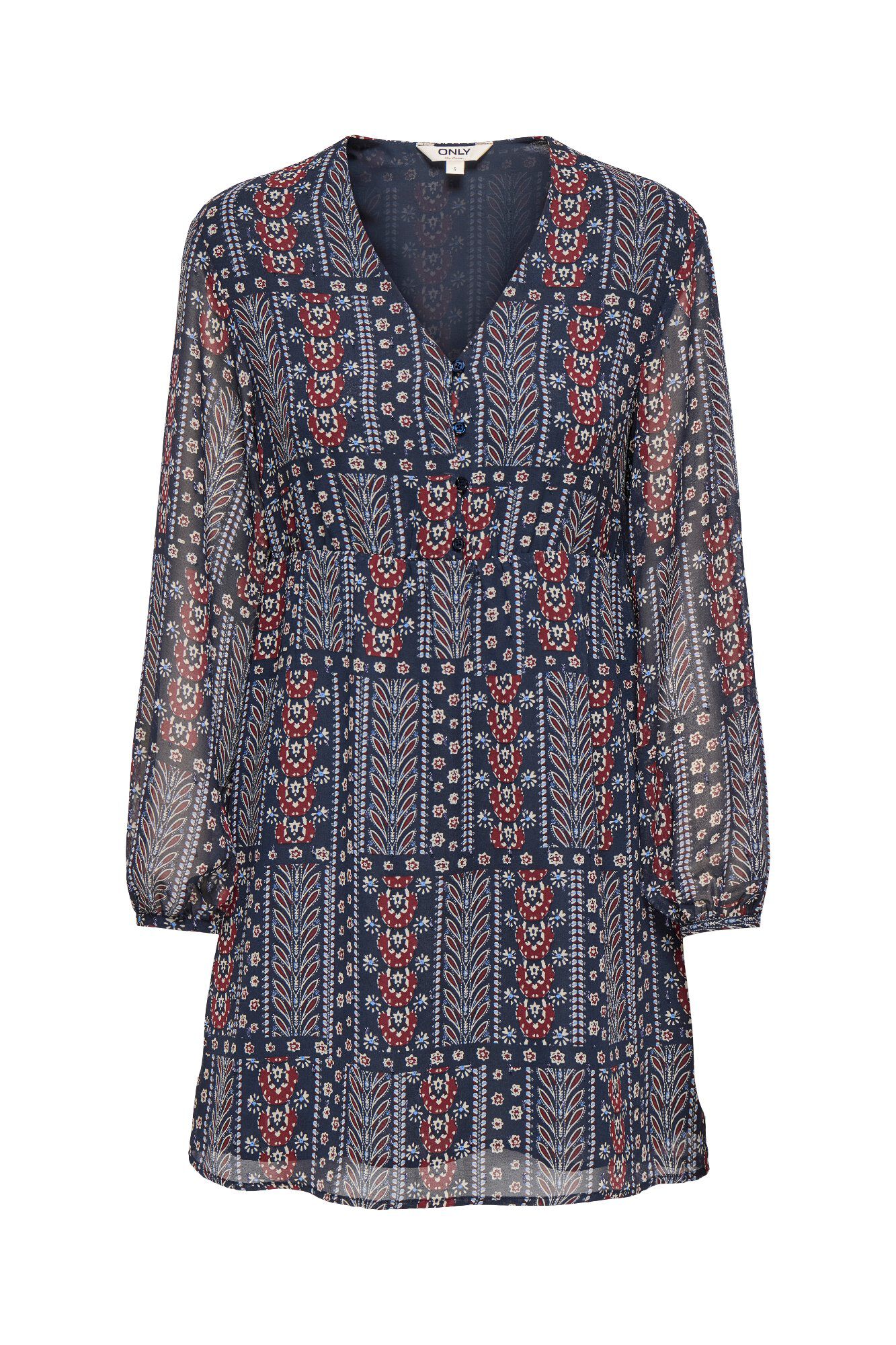 Only Vestido curto com l&uacute;rex