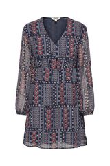 Only Vestido corto con lurex azul