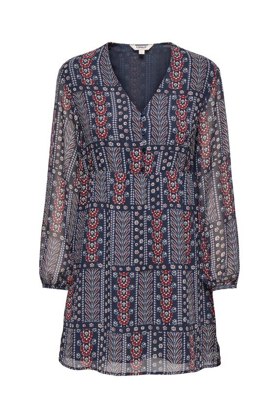 Vestido corto con lurex