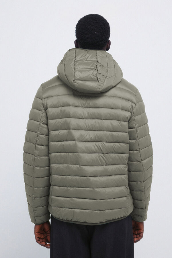 Springfield Hooded puffer jacket green