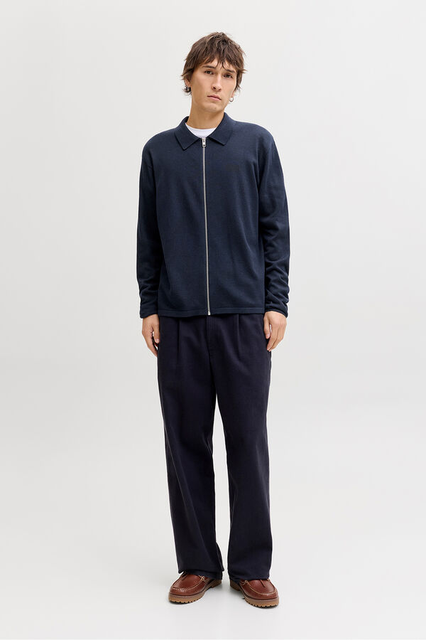 Jack & Jones Essential jersey-knit cardigan blue