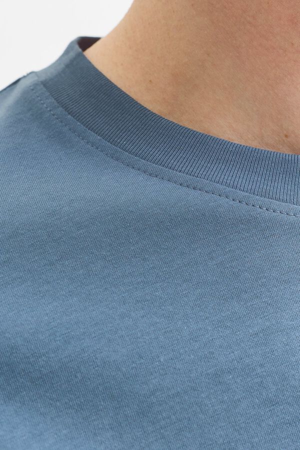 Jack & Jones Printed cotton T-shirt grey