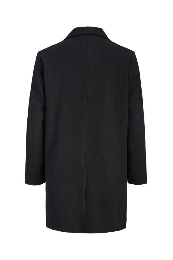 Jack & Jones Sobretudo de gola italiana preto