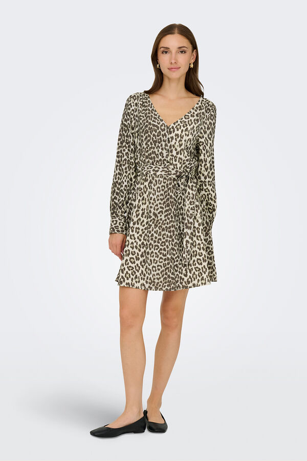 JDY Short fluid short dress grey