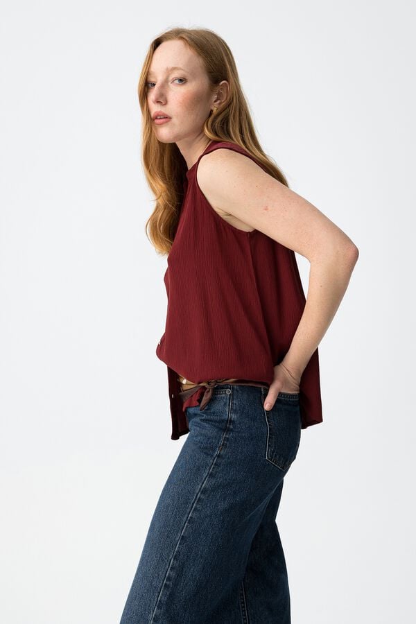 Tiffosi Sleeveless top rouge