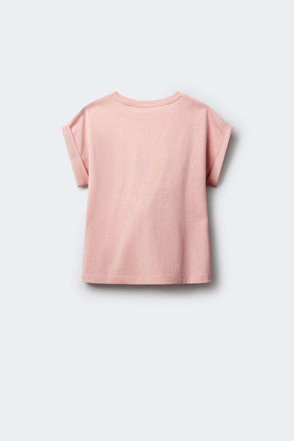Springfield Kids T-shirt de manga curta morango menina rosa