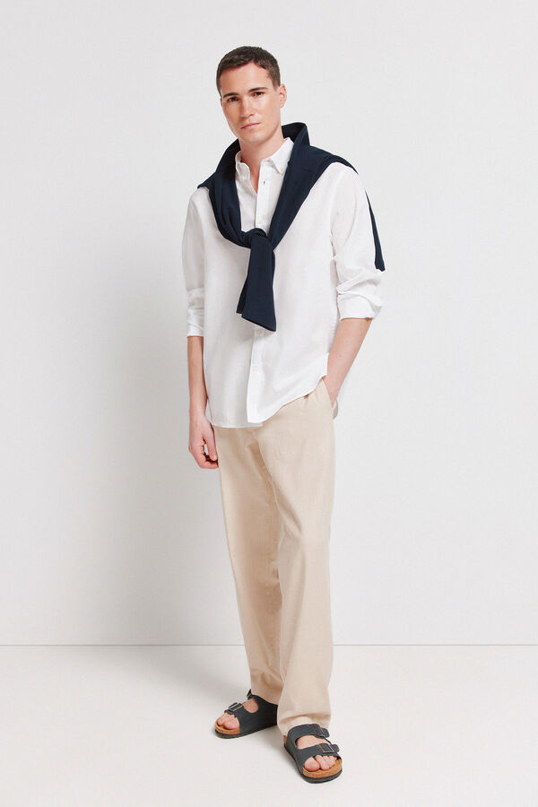 Springfield Linen shirt white